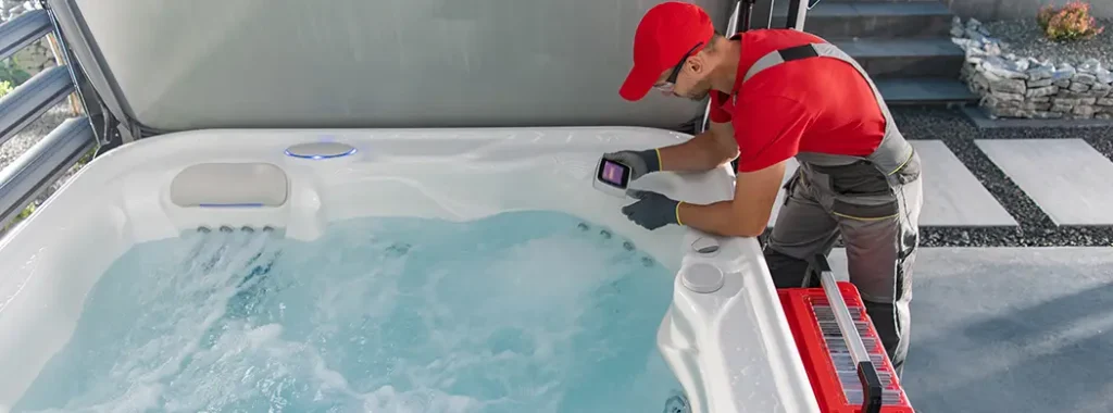 Eau blanchâtre dans un spa Marseille, Aix-en-Provence, Toulon, Fréjus