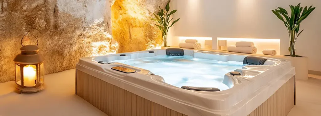 Une love room avec spa à domicile avec Azur Spa Design à Fréjus, Draguignan, Saint-Tropez, Cannes, Sainte-Maxime